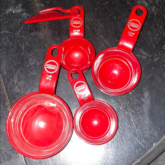 Kitchen aid measuring cup set red - Picture 5 of 8